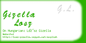 gizella losz business card